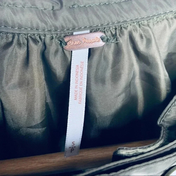 Free People Olive Midnight Bomber Jacket Size S - Picture 13 of 15